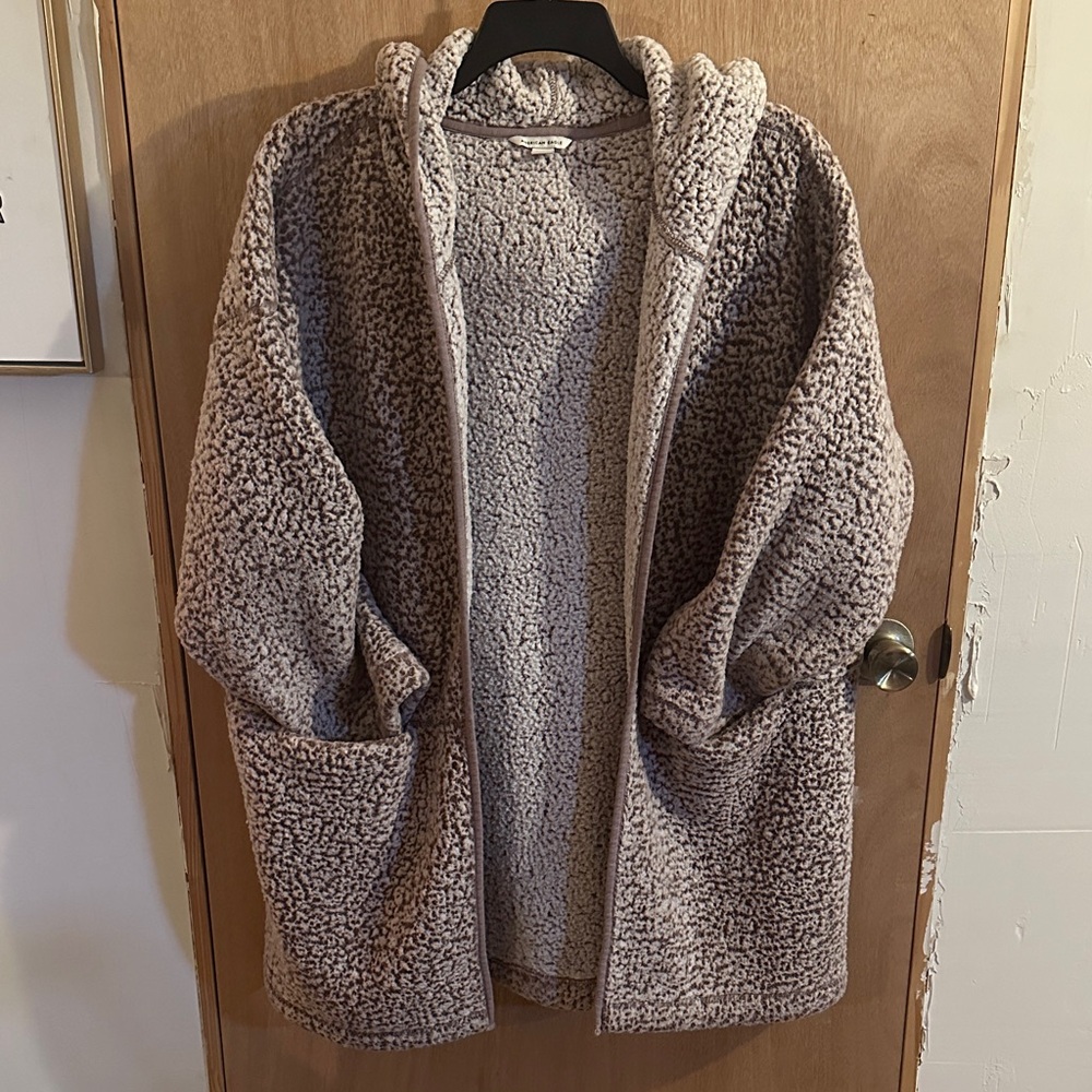 American Eagle Outfitters Purple Sherpa Jacket